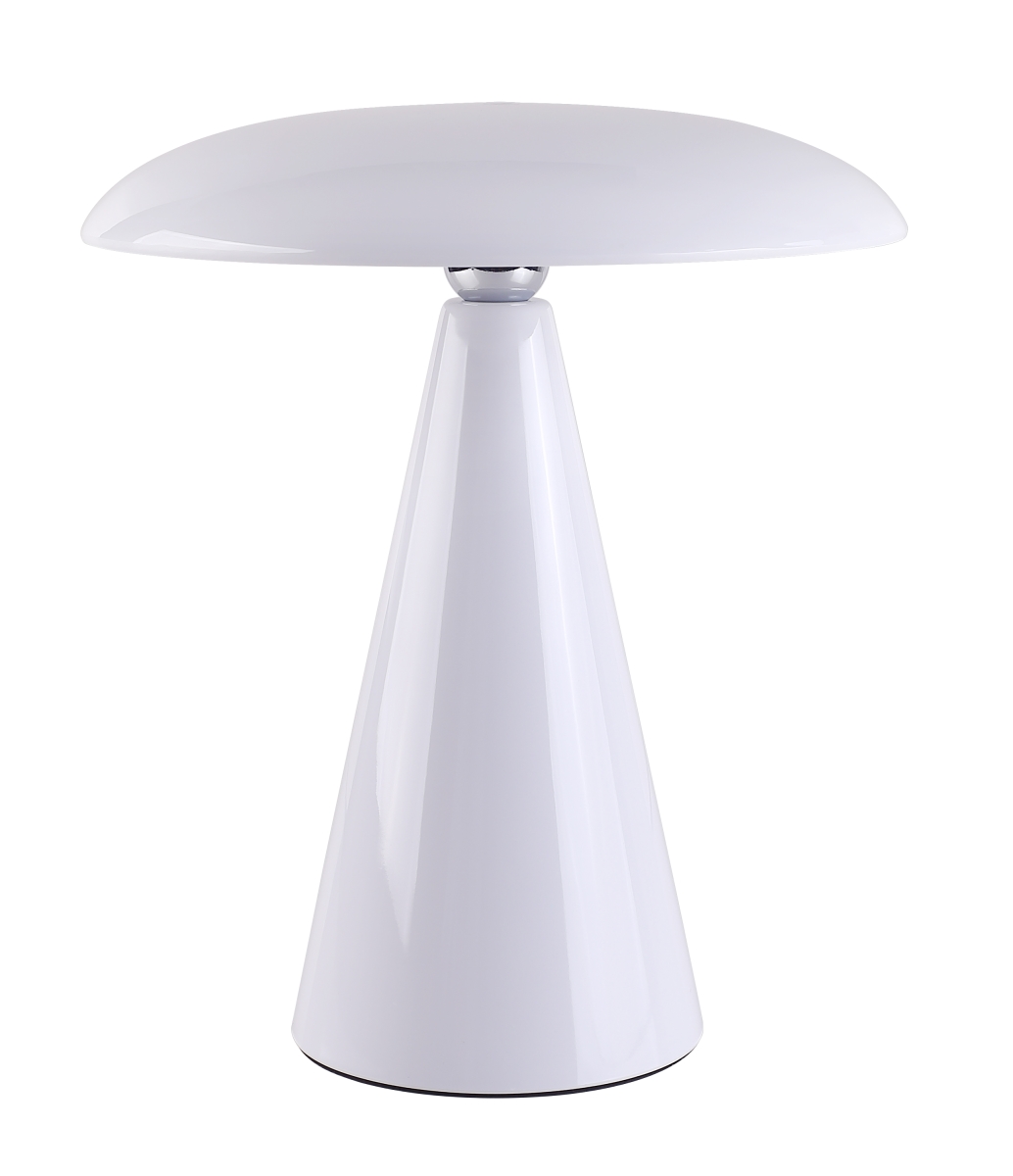 56921201  Kinoko II Cordless 2-in-1 Rechargeable LED Table & Wall Lamp, CCT Dimmable, Gloss White