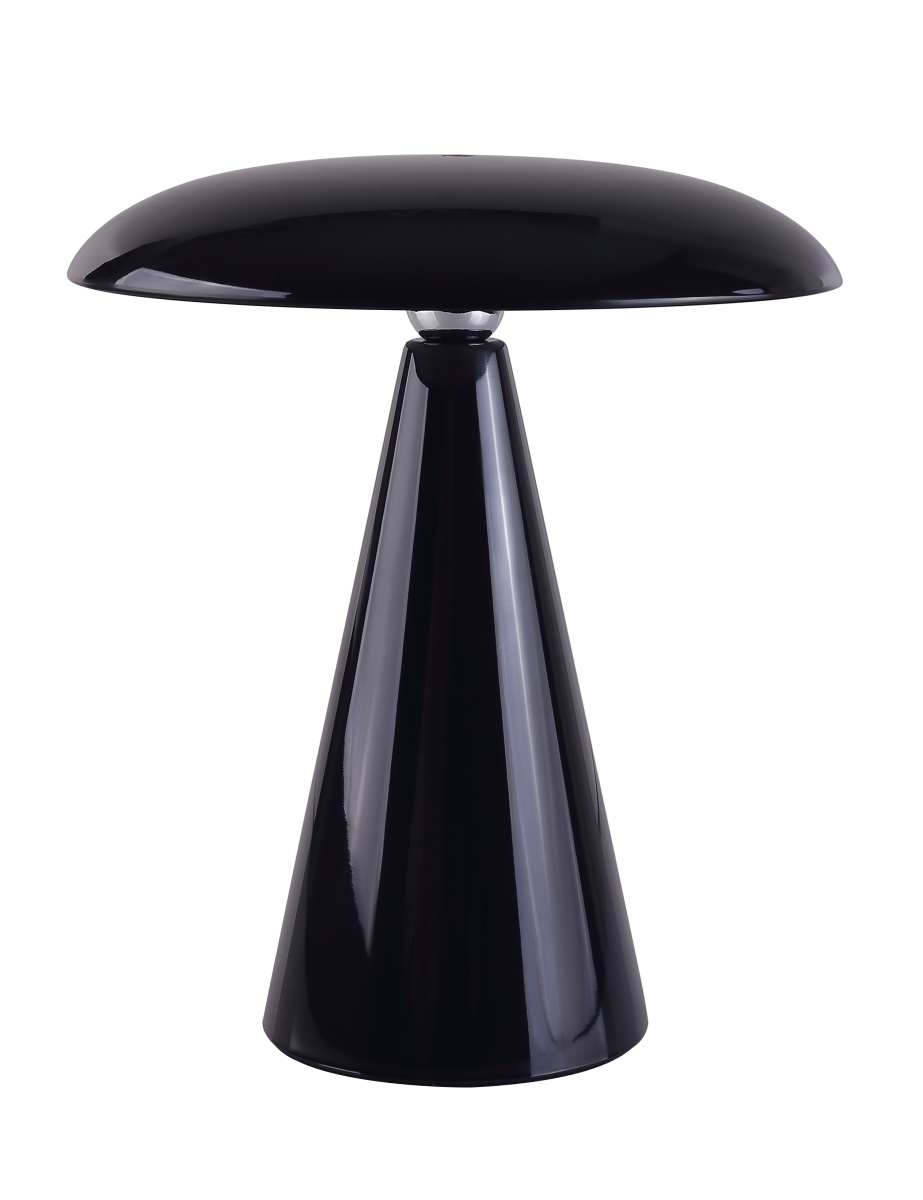 56921301  Kinoko II Cordless 2-in-1 Rechargeable LED Table & Wall Lamp, CCT Dimmable, Gloss Black