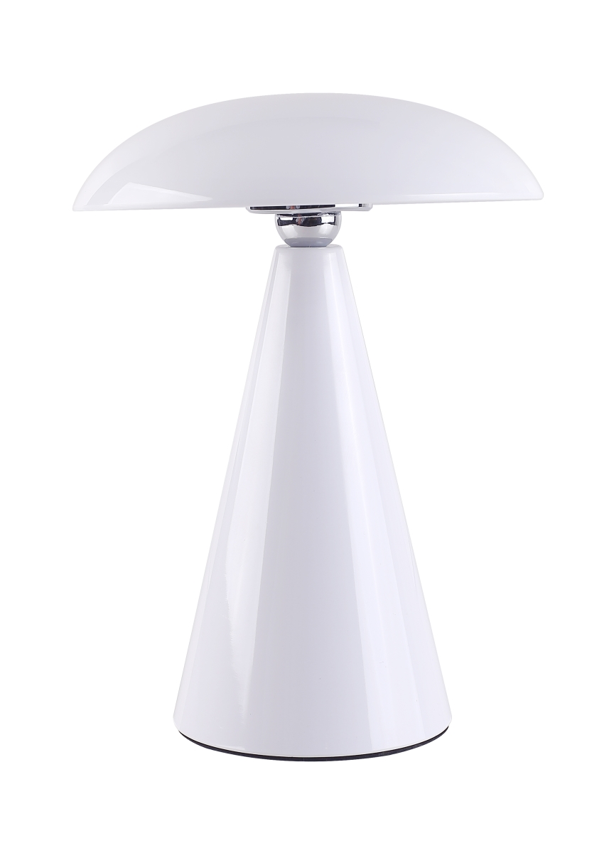 56931201  Kinoko XS Cordless 2-in-1 Rechargeable LED Table & Wall Lamp, CCT Dimmable, Gloss White