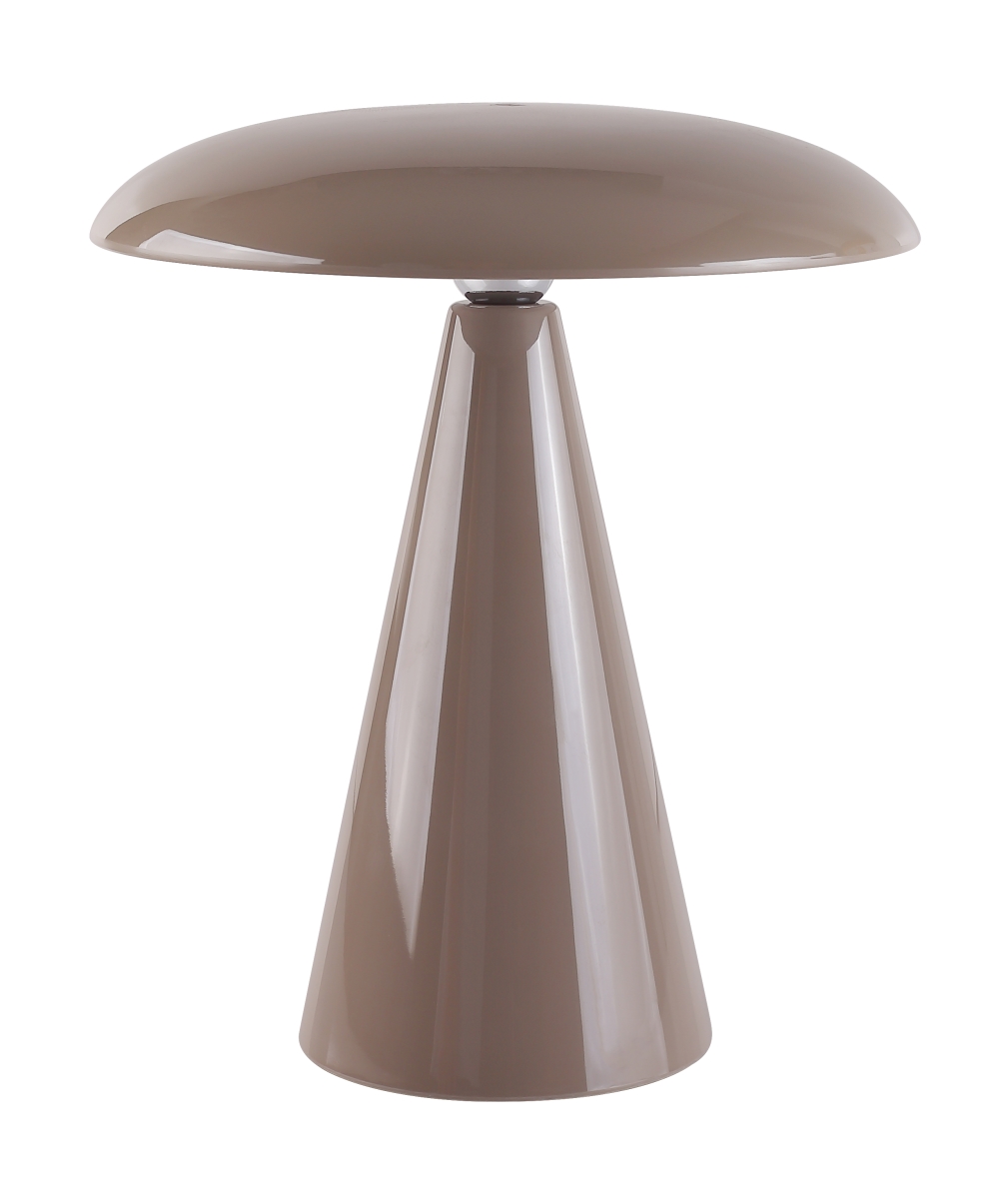 56921501  Kinoko II Cordless 2-in-1 Rechargeable LED Table & Wall Lamp, CCT Dimmable, Gloss Light Brown
