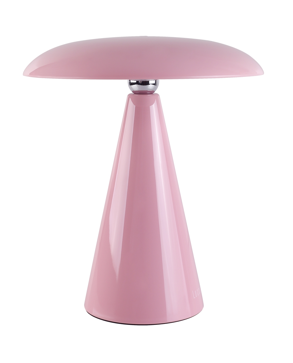 56921801  Kinoko II Cordless 2-in-1 Rechargeable LED Table & Wall Lamp, CCT Dimmable, Gloss Pink