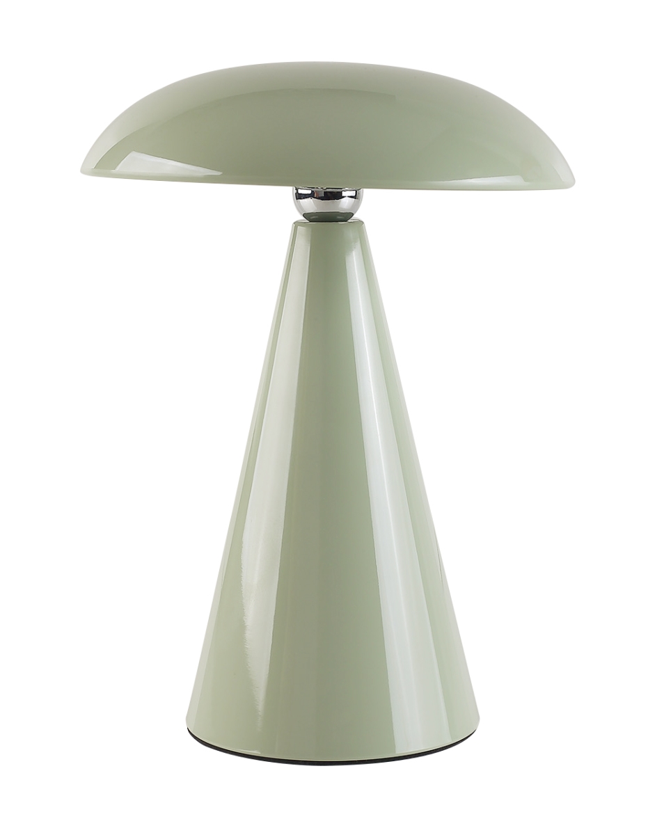 56931401  Kinoko XS Cordless 2-in-1 Rechargeable LED Table & Wall Lamp, CCT Dimmable, Gloss Jade Green