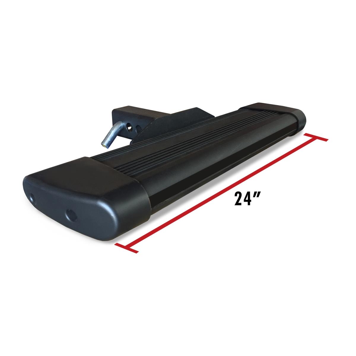 HS-R66-24-B 24 in. Heavy Duty Black Hitch Step for 2 in. Receivers