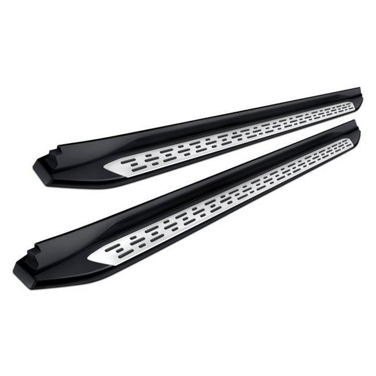 5 in. OE Style Replica Running Boards for 2015-2018 BMW X4 - Aluminum with Black Accent