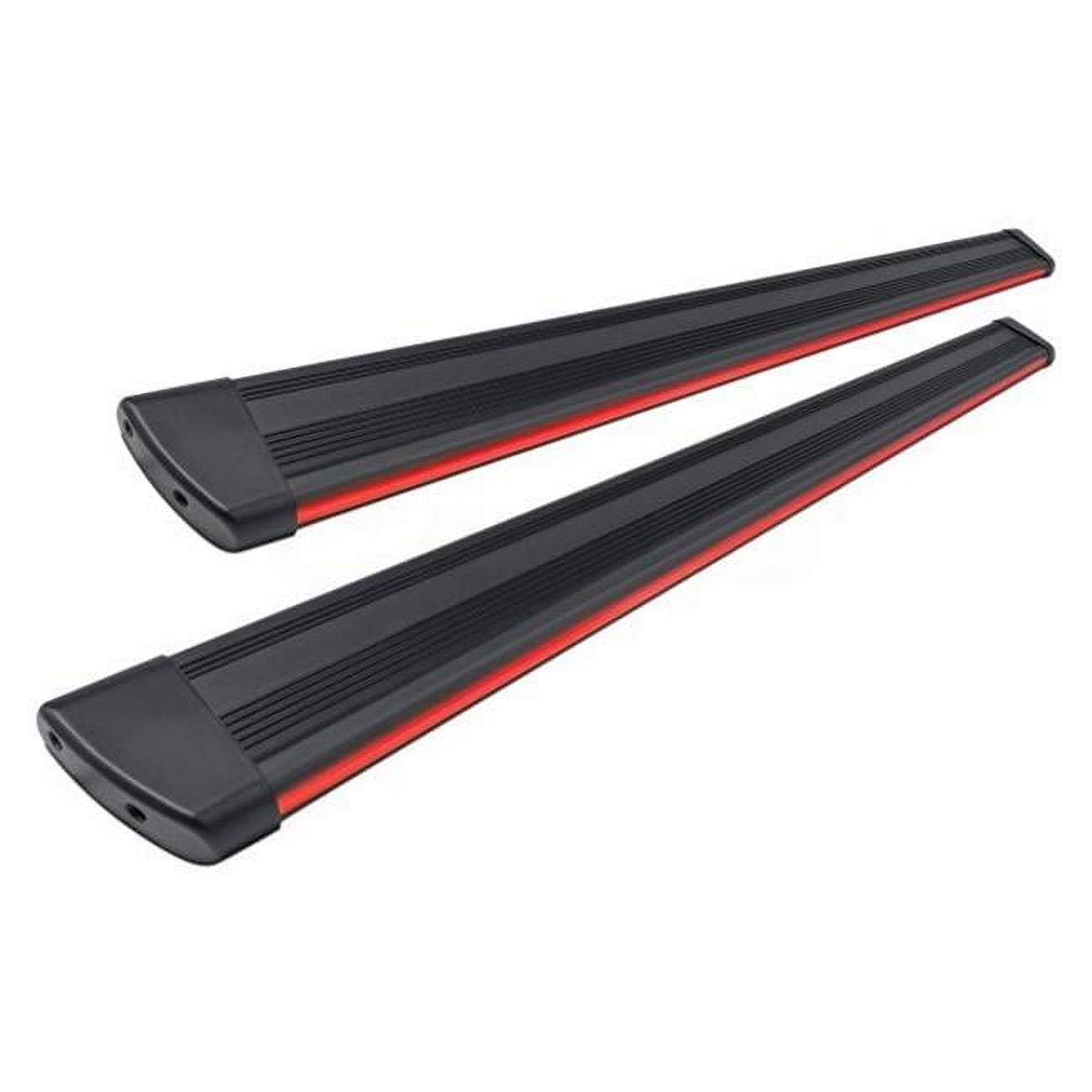 6 in. R66 Series Running Boards with Integrated LED Light for 2020-2021 Kia Telluride - Red