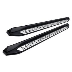 SBTO-736-74 5 in. OEM Style Replica Running Boards for 2013-2016 Toyota RAV4 - Aluminum with Black Accent