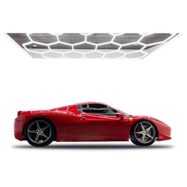 CLHX-816-LED 8 x 16 ft. LED Hexagon Lighting, White for Car