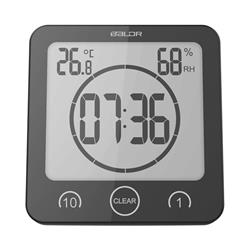 CL0007BL1 Timer Shower Clock, Black