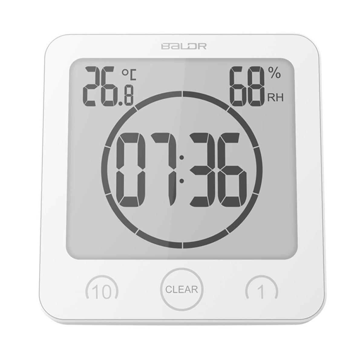CL0007WH1 Timer Shower Clock, White