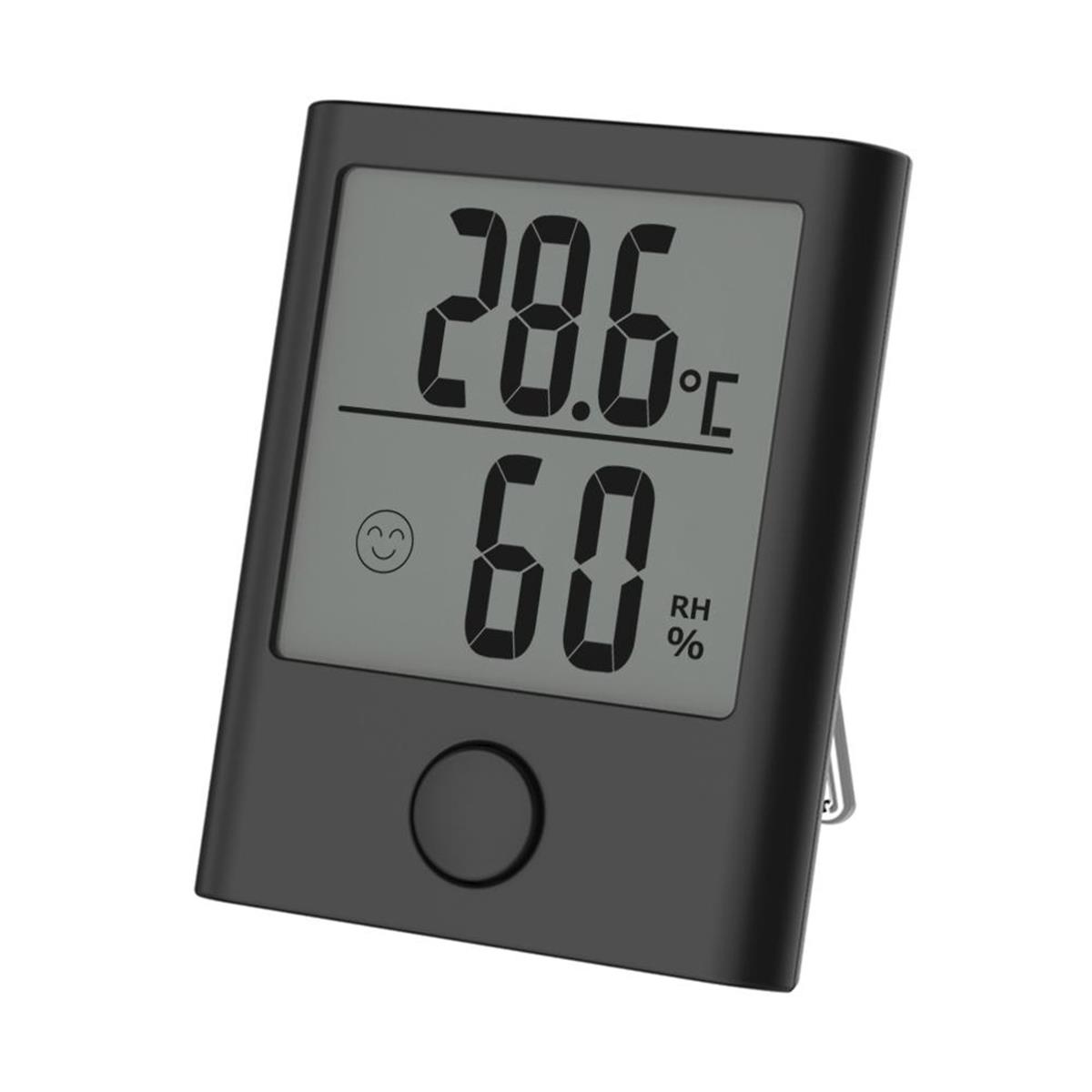 TH0134BL1 Digital Mini Indoor Thermometer Hygrometer, Black