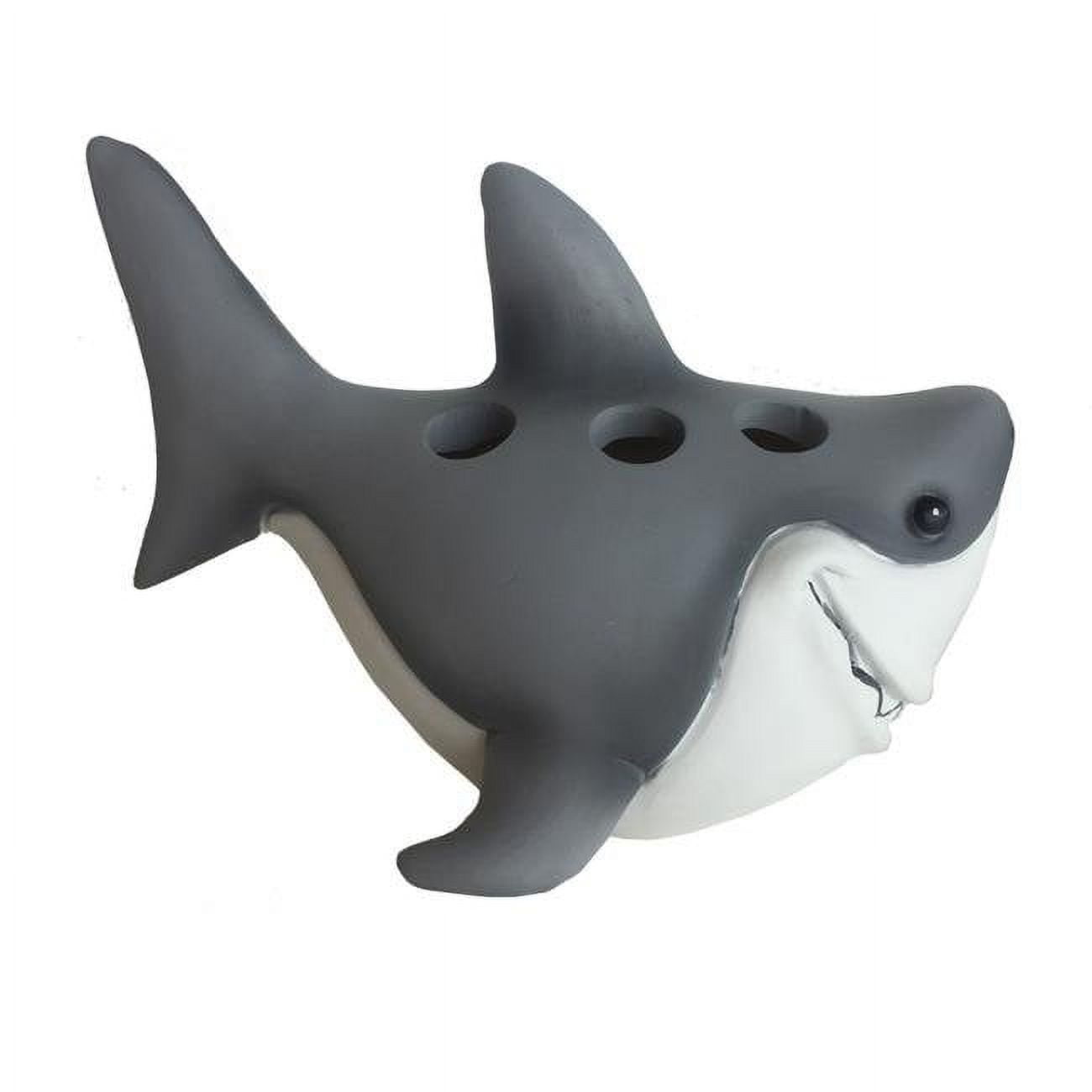 Picture of Borders Unlimited 70029 Fish N Sharks Great Toothbrush Holder, White