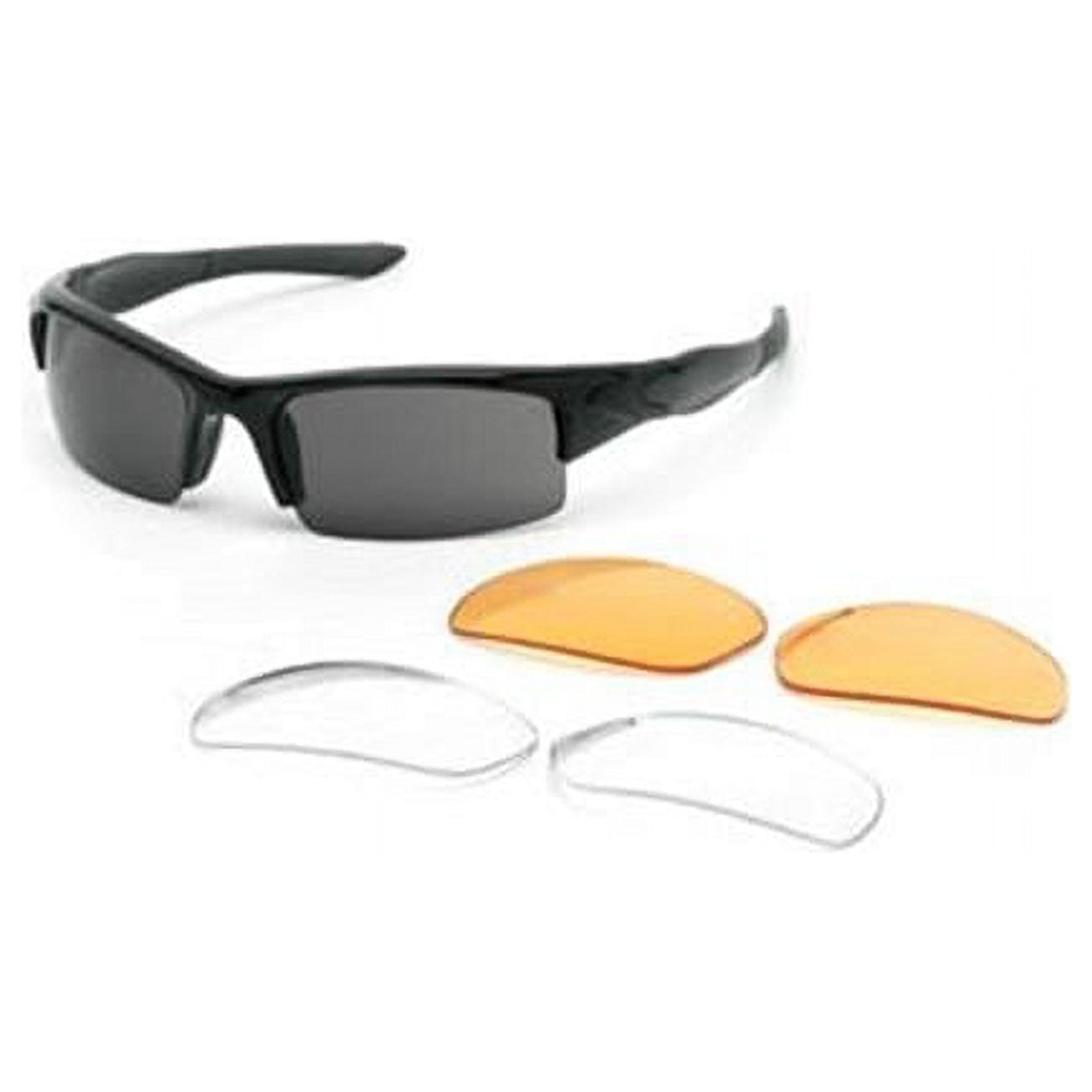 Picture of Body Specs VIBES BLACK Goggles Frame Smoke Lens Sunglass for Unisex, Black