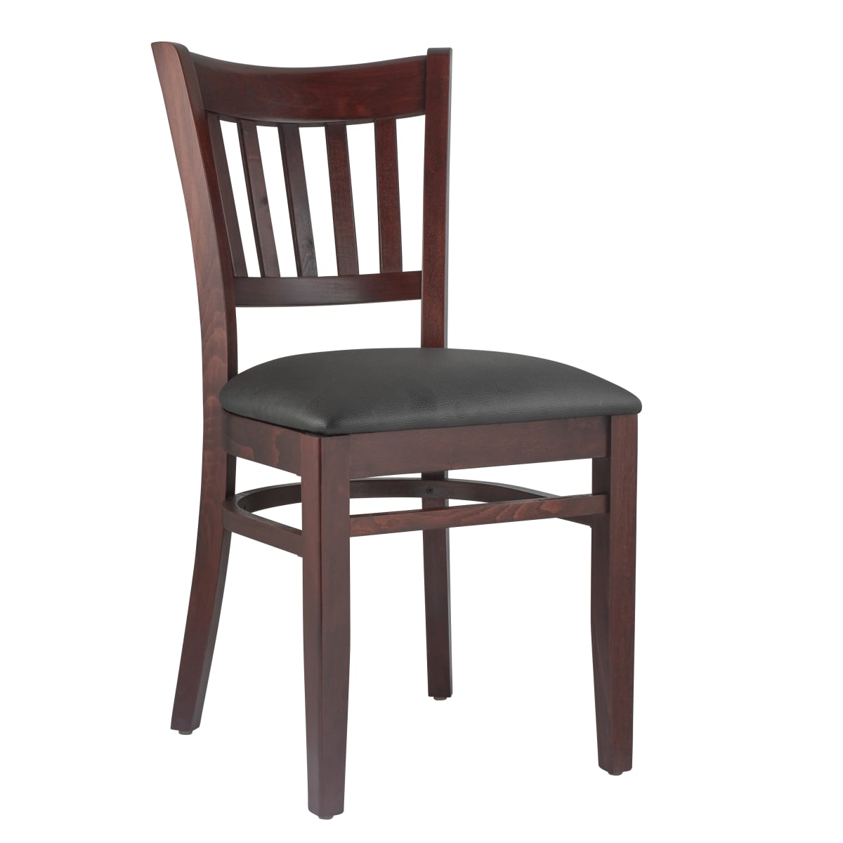 004S-DM Stahr Solid Wood Dining Chair - Dark Mahogany