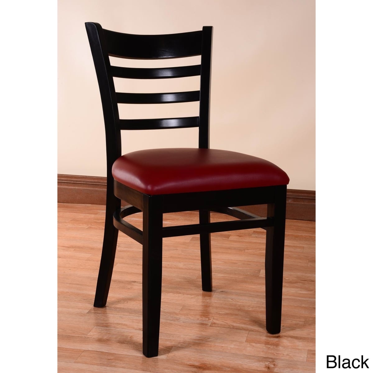 005S-B Litton 18 in. Upholstered Beech Side Chair - Black