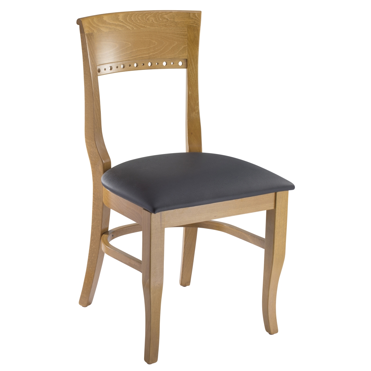006S-C 18 in. Tymon Faux Leather Upholstered Beech Side Chair - Cherry