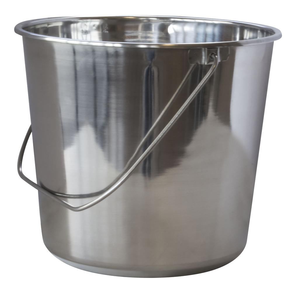 Picture of AmeriHome SSB422SET Stainless Steel Bucket Set, Large - 3 Piece