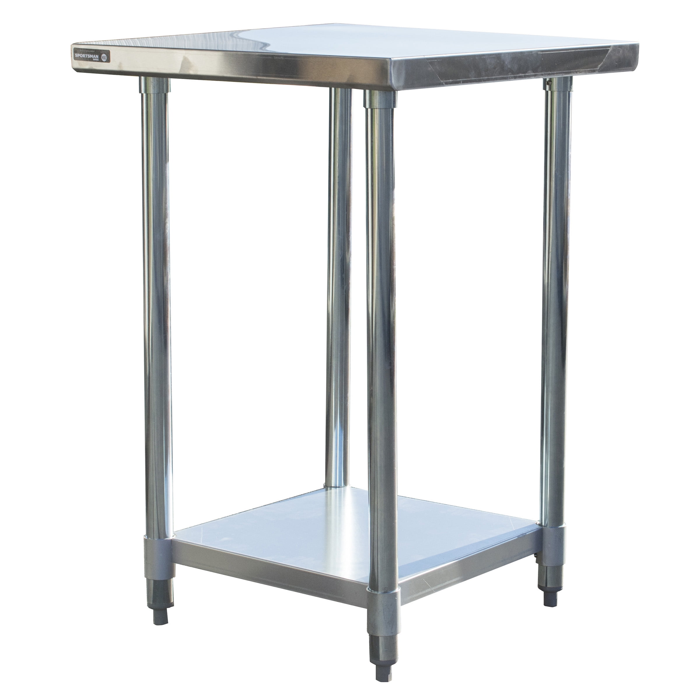 Buffalo Tools SSWTABLE24 24 x 24 in. Stainless Steel Work Table, Silver