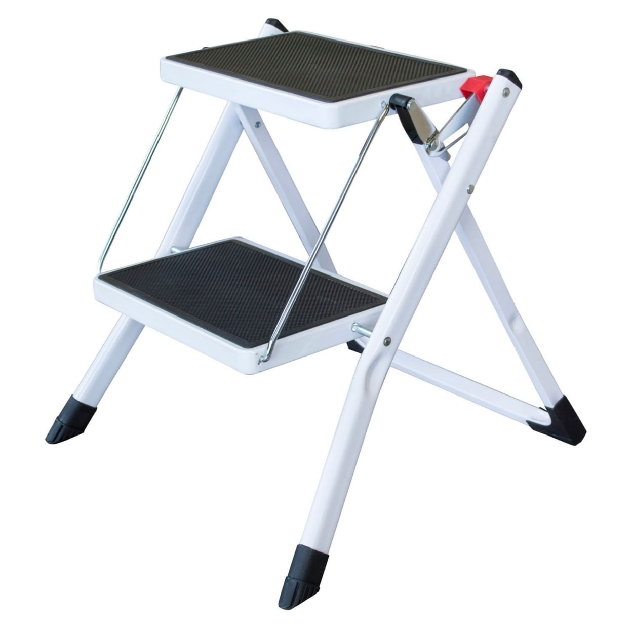 Two Step Mini Step Ladder44 White  Black