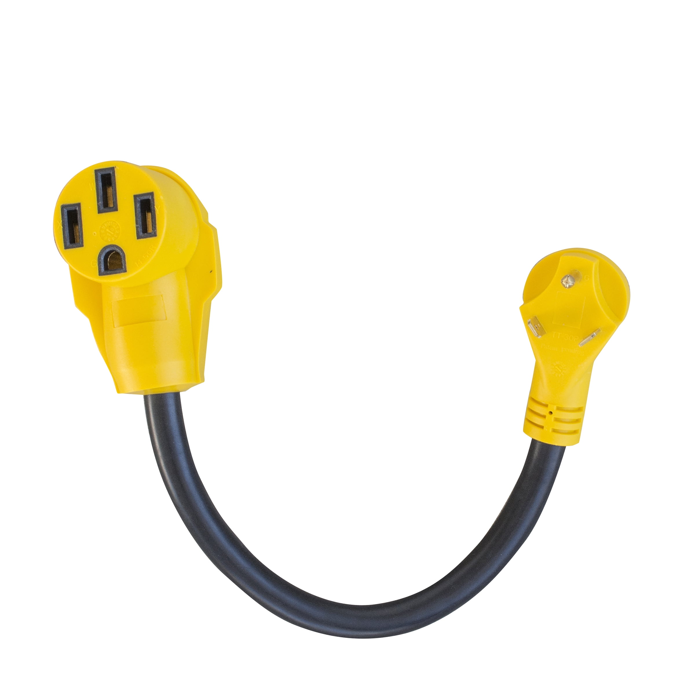 CORDA3050 18 in. 125-Volt 30 Amp Male to 50 Amp Female Dog-bone RV Camper Power Cable