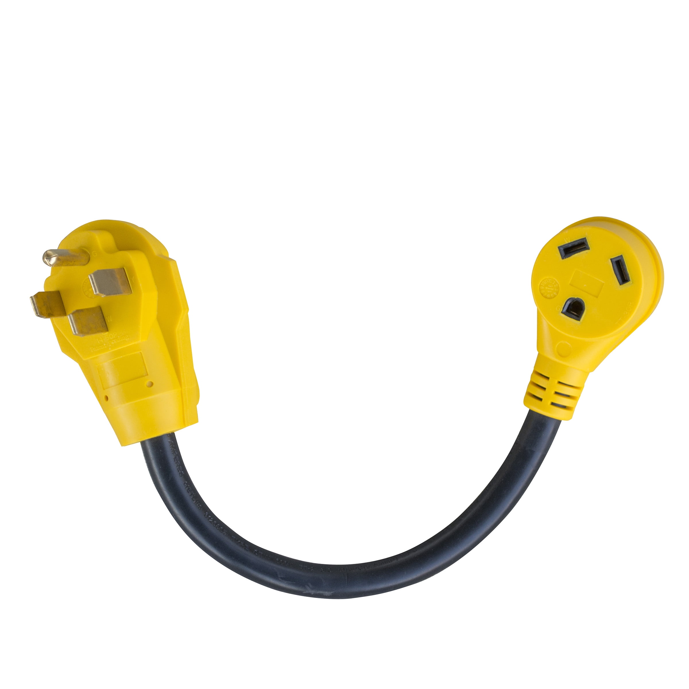 CORDA5030 18 in. 125-Volt 50 Amp Male to 30 Amp Female Dog-bone RV Camper Power Cable