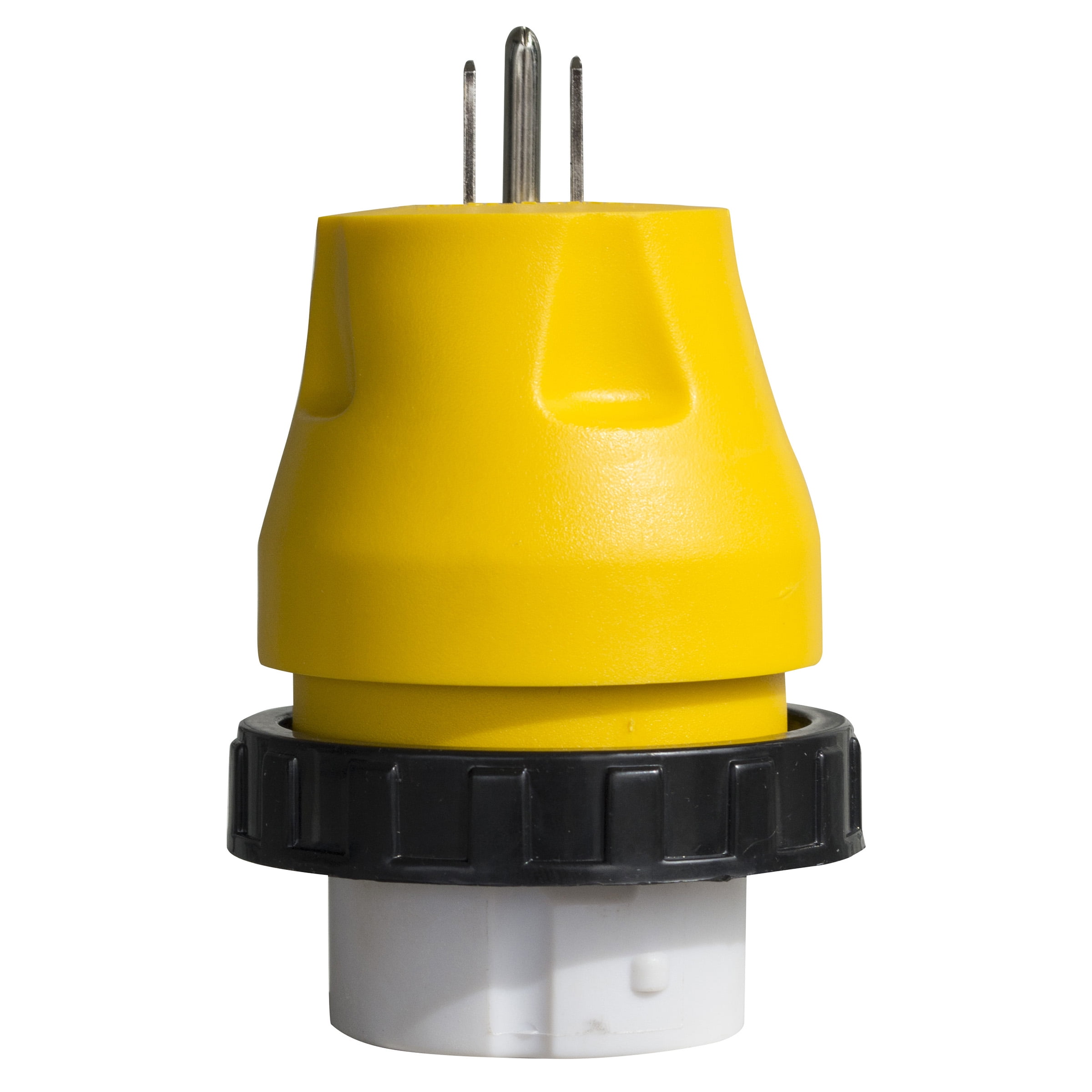 CORDCP1550 5-15P 15 Amp Male to SS2-50R 50 Amp Female Conversion Adapter Plug, Yellow