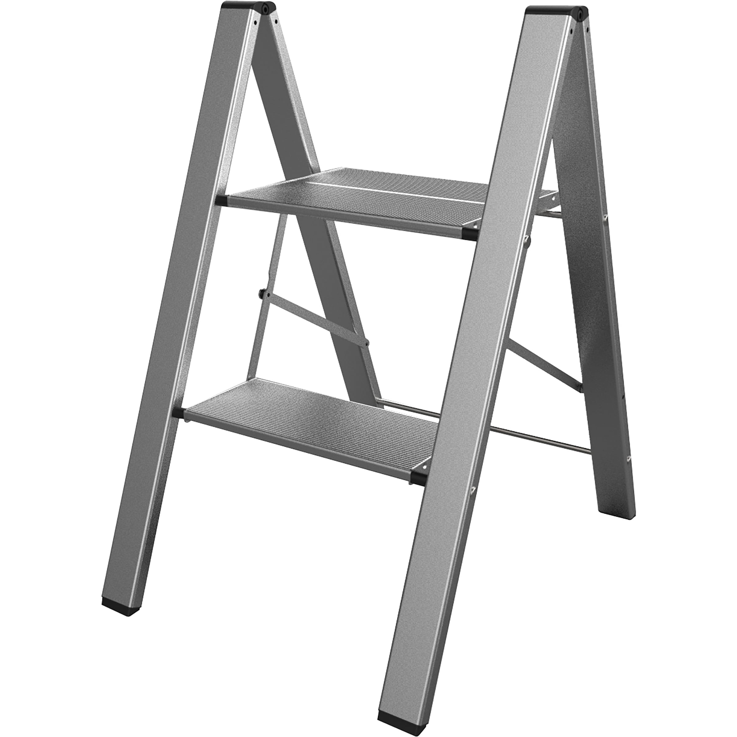 Picture of AmeriHome STLFFA2 Ultra Slim Aluminum Two Step Folding Utility Step Ladder