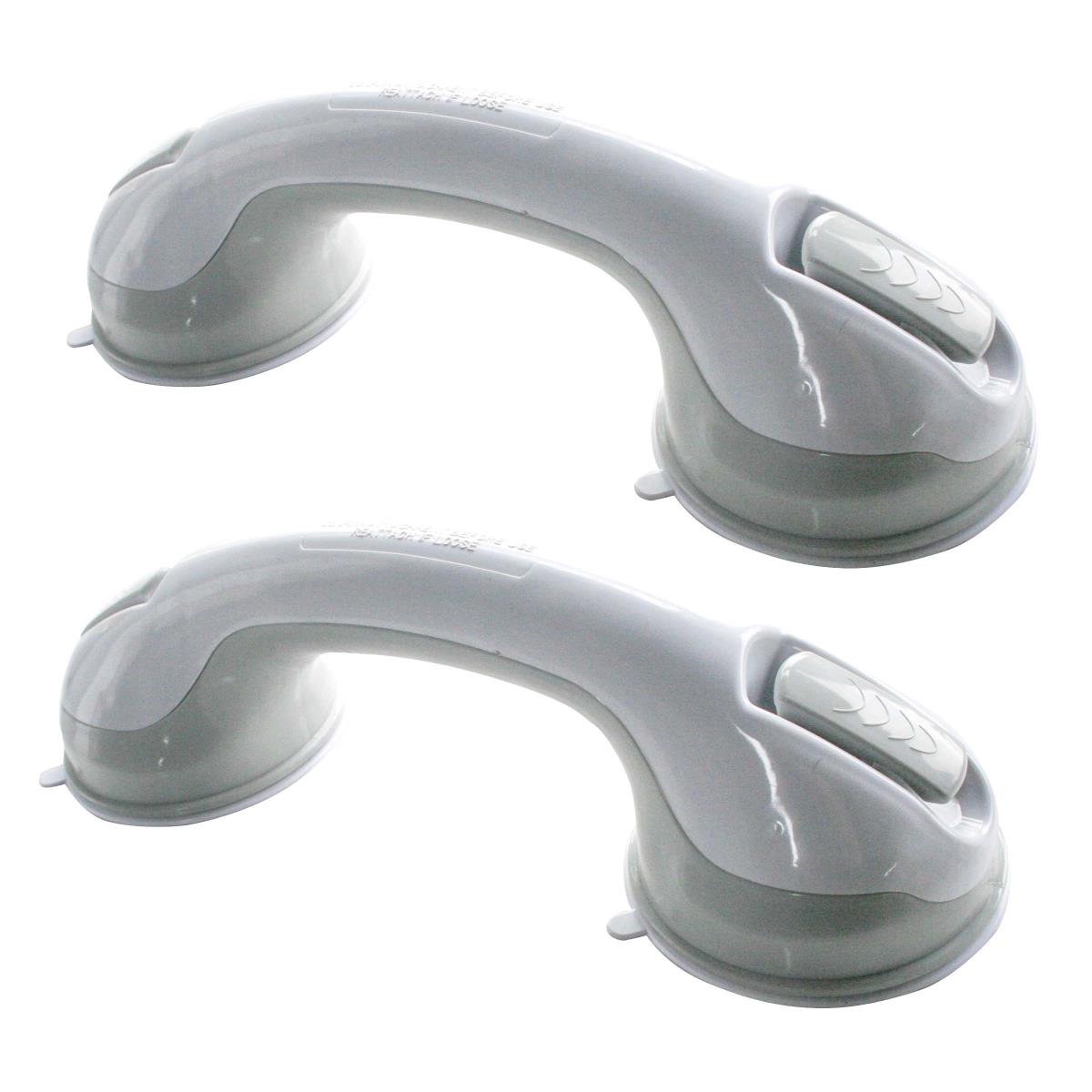 Picture of AmeriHome SGBSET12 12 in. Repositionable Suction Grab Bar, Black - 2 Piece