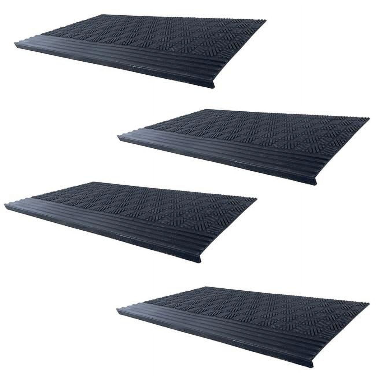 Picture of AmeriHome STMSQN10304 30 x 10 in. Bull Nose Rubber Stair Tread Set, 4 Piece