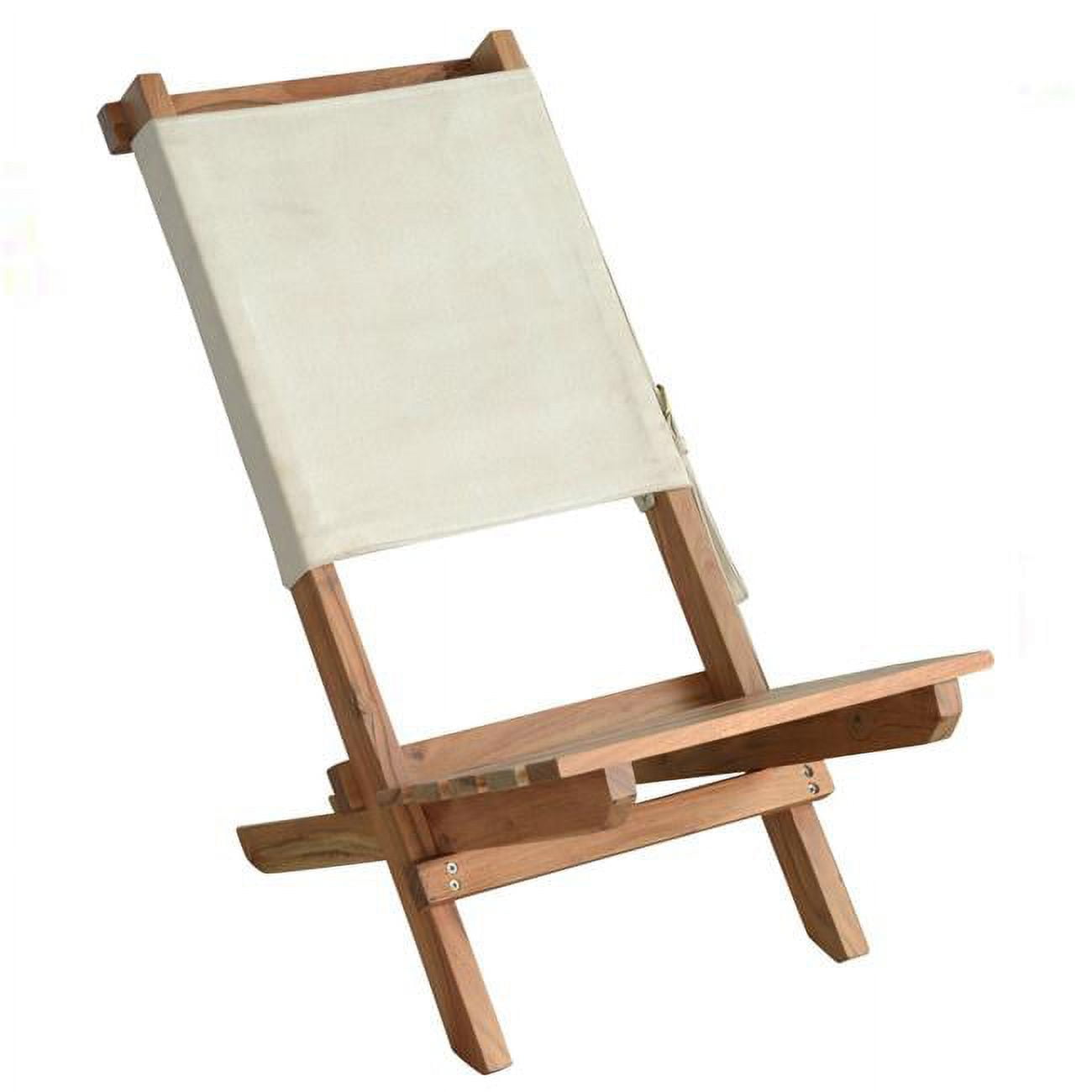 Picture of AmeriHome AWFC Acacia & Canvas Folding Chair&#44; Brown & Natural
