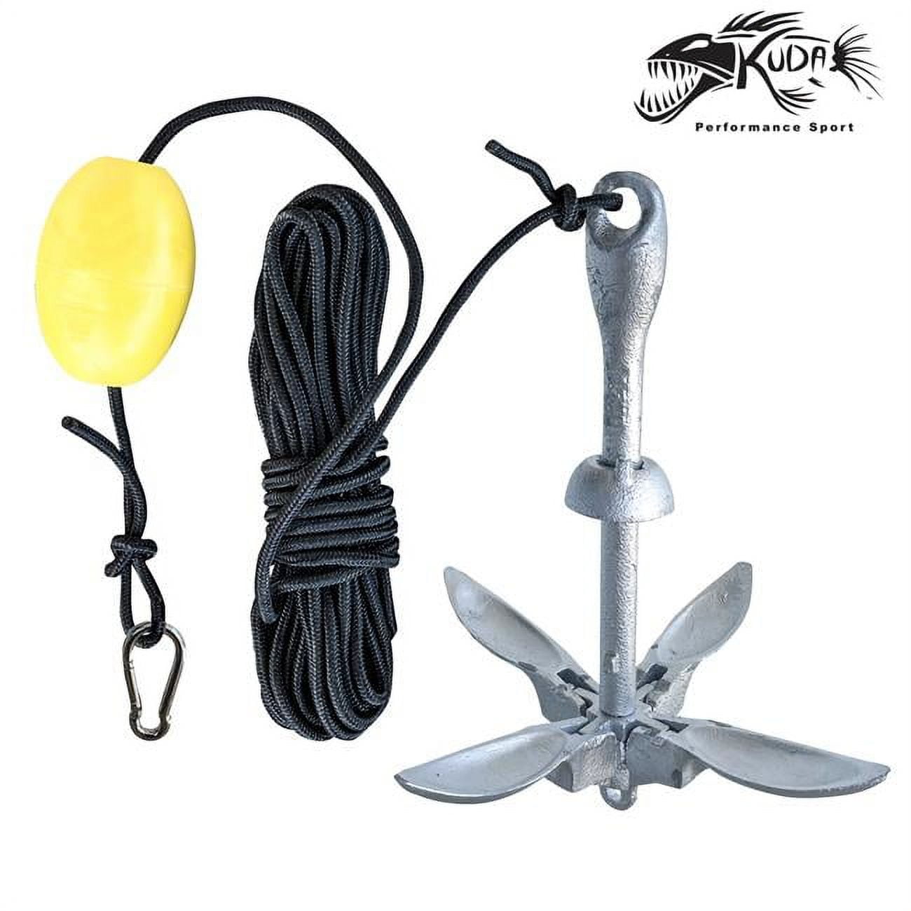 SUPA35 Kayak or Stand Up Paddle Board Anchor - Black, Silver & Yellow