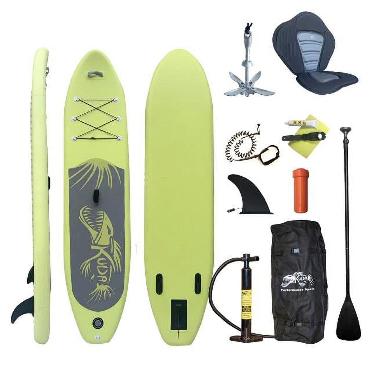 SUPBKIT3 Inflatable Stand-Up Paddle Board with Removable Padded Seat & Anchor -  Kuda