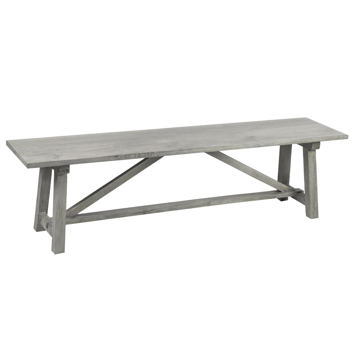 MWFHSET2 58 x 38 x 30 in. Mango Table & 2 Bench Set, Sand