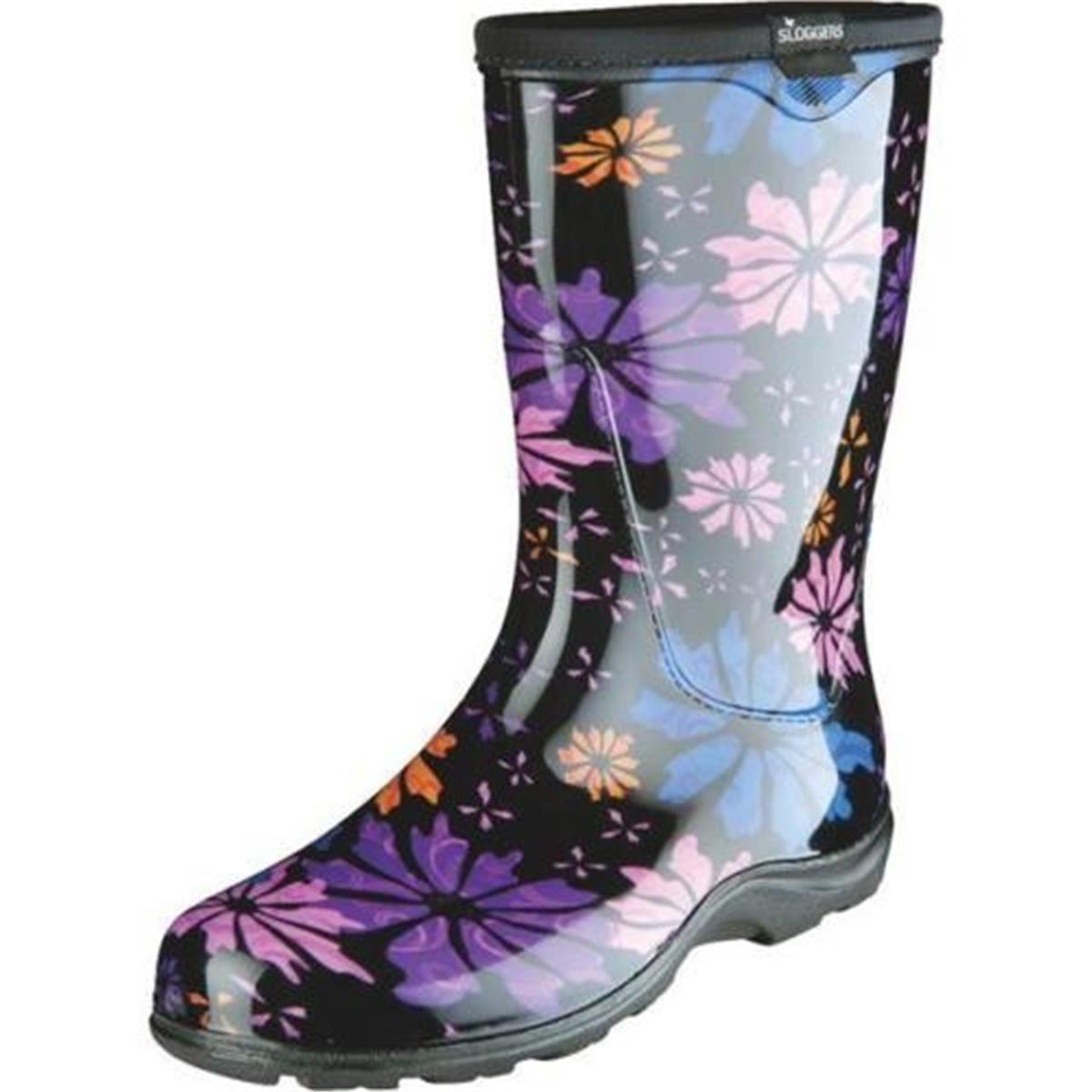 Picture of BFG2 PPL5016FP07 7 in. Sloggers Womens Boot with Trim Flower Power Print