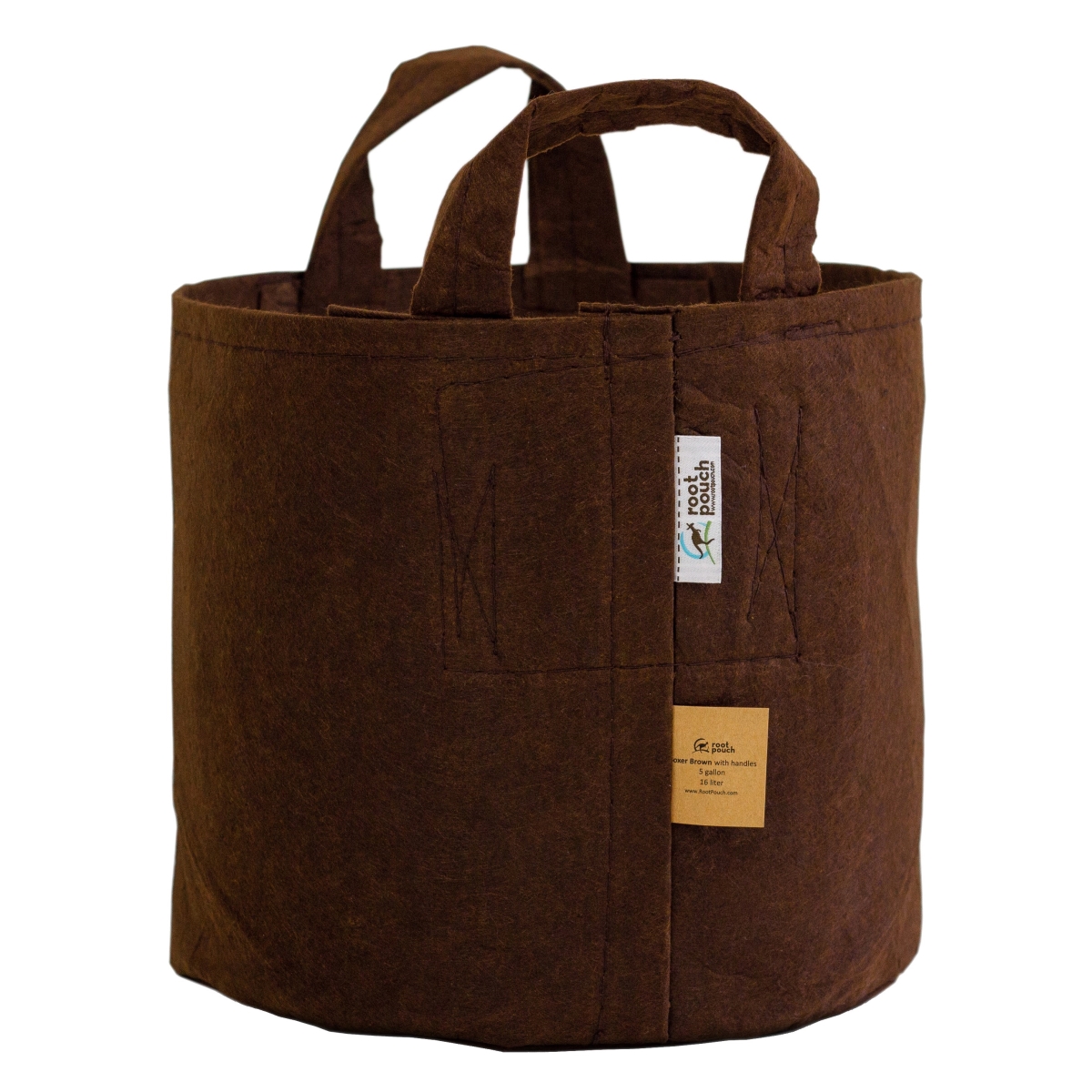 BB90045H 45 gal Multi-Use Heavy-Weight Fabric Container with Handles, Brown
