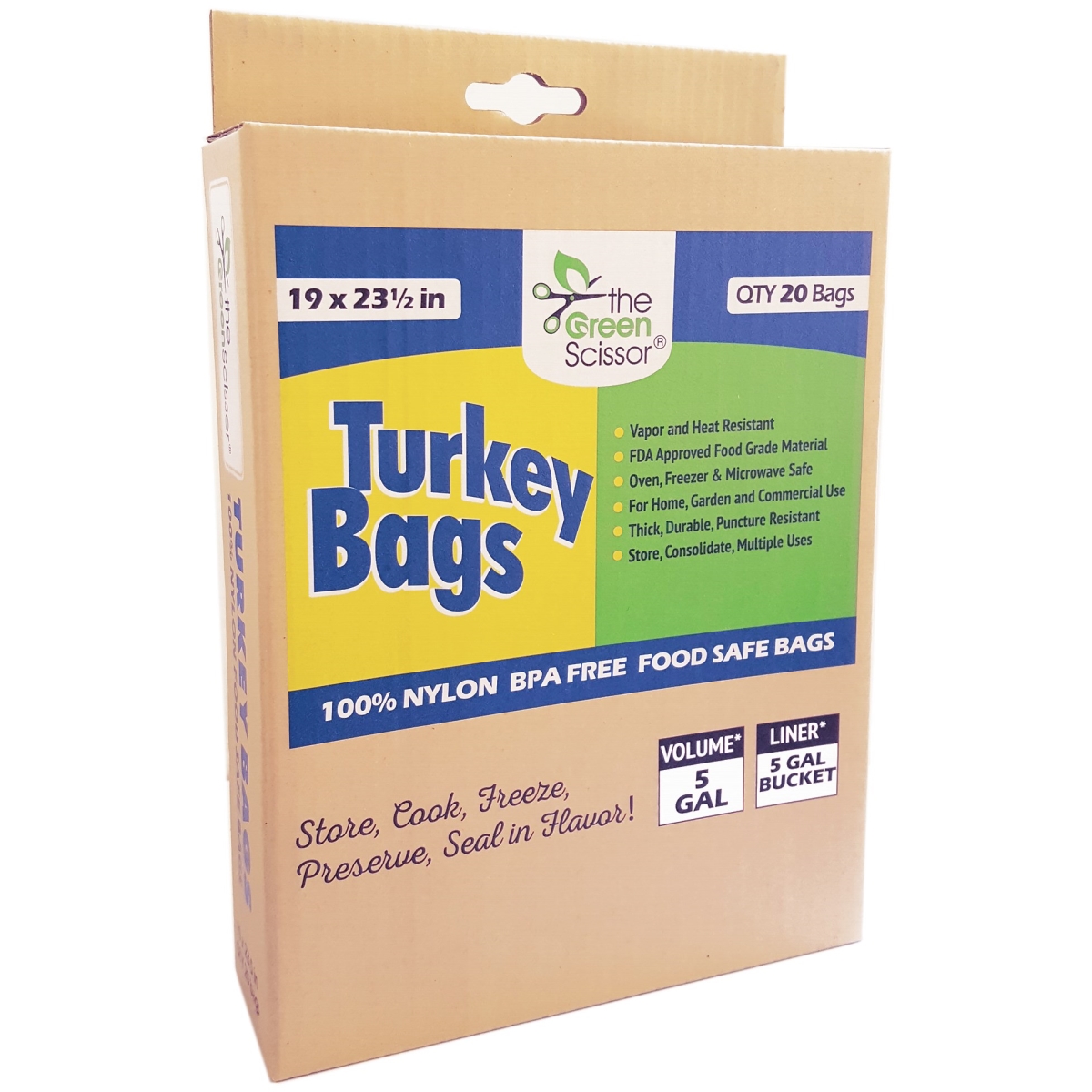 TGSB1920 19 x 23.5 in. 5 gal Turkey Bags - Pack of 20