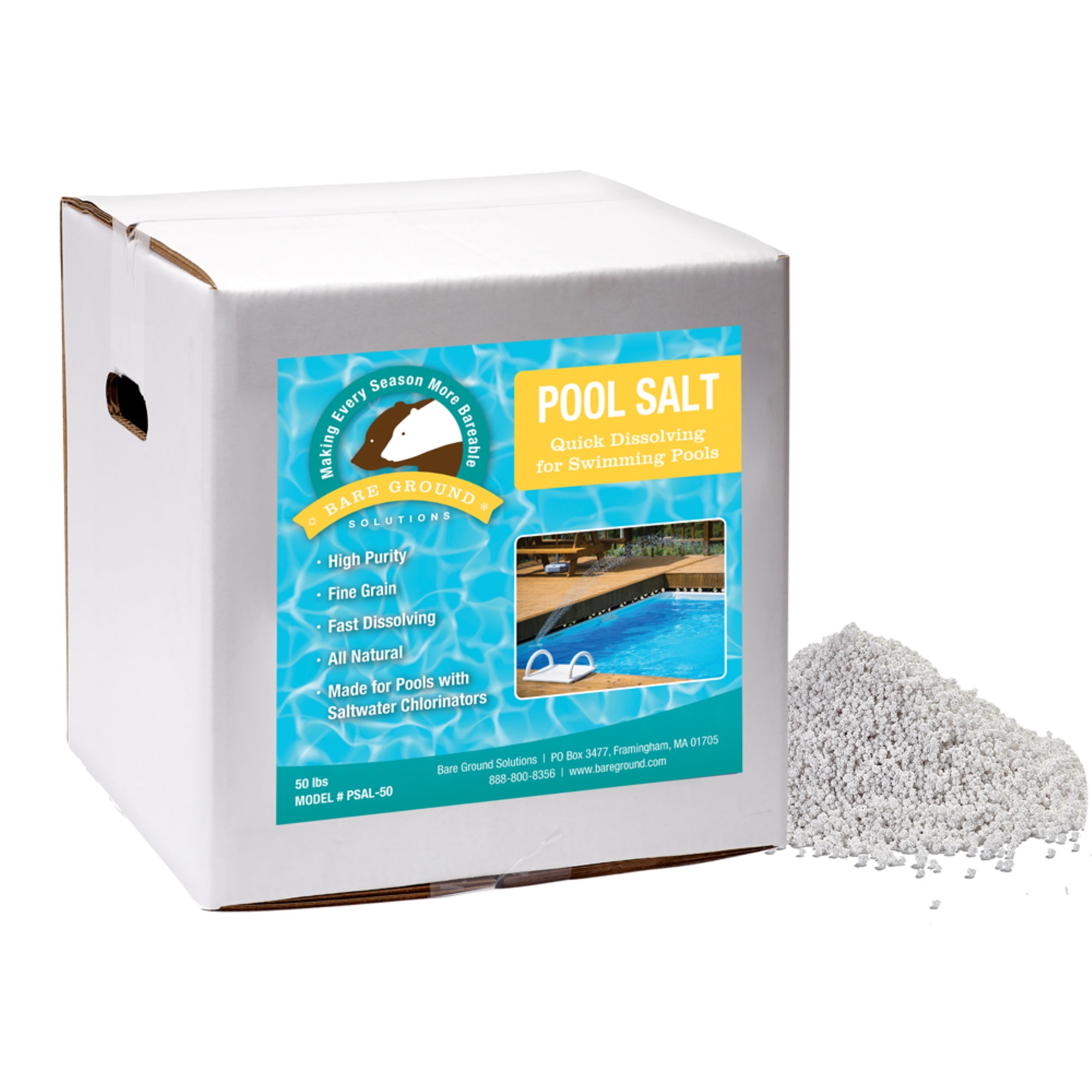 Picture of Bare Ground PSAL-50 50 lbs Box Pool Salt