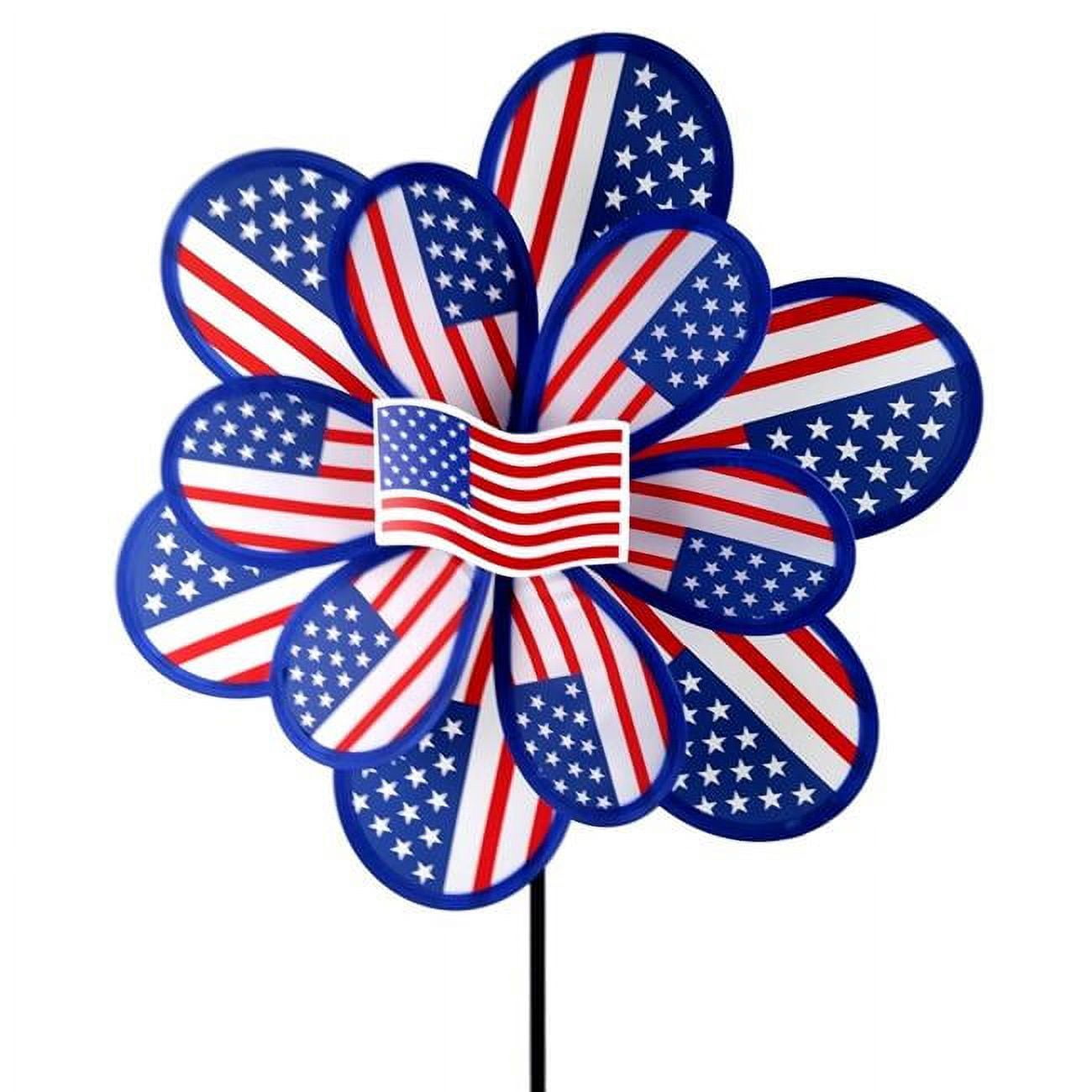 15 Inch Nylon USA Yard Pinwheel