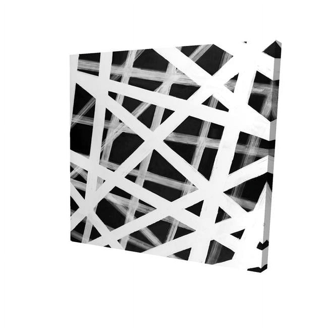 8 x 8 in. Geometric Stripes-Print on Canvas