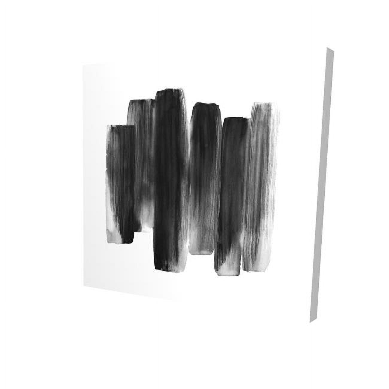 8 x 8 in. Black Shapes-Print on Canvas