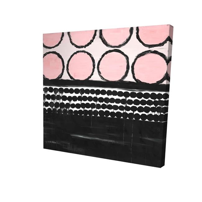 8 x 8 in. Cluster of Pink Circles-Print on Canvas