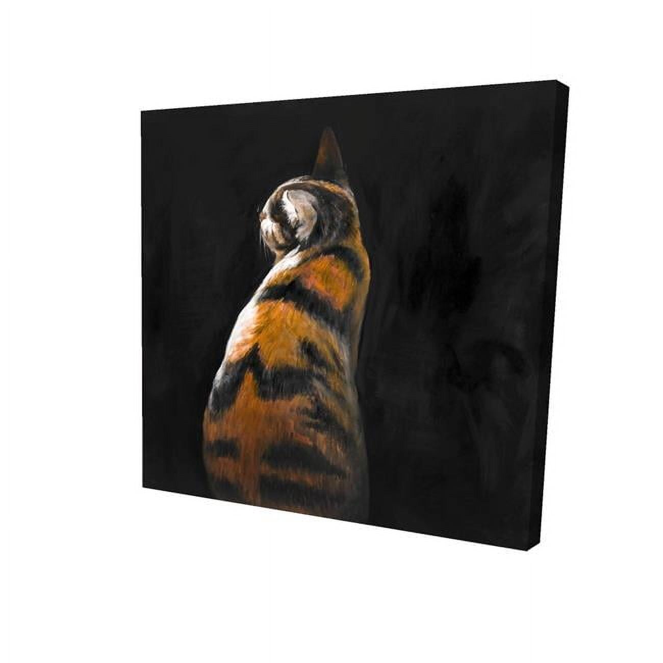 8 x 8 in. Spotted Cat-Print on Canvas