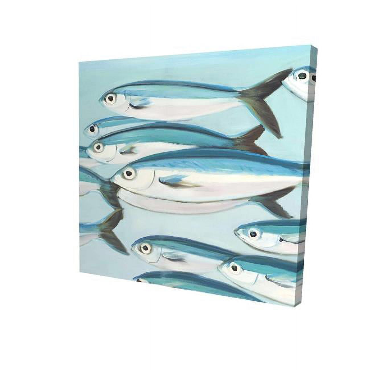 8 x 8 in. Small Fish of Caesio Caerulaurea-Print on Canvas