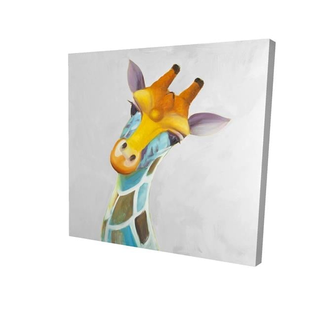 2080-0808-AN178-1 8 x 8 in. Colorful Giraffe-Print on Canvas