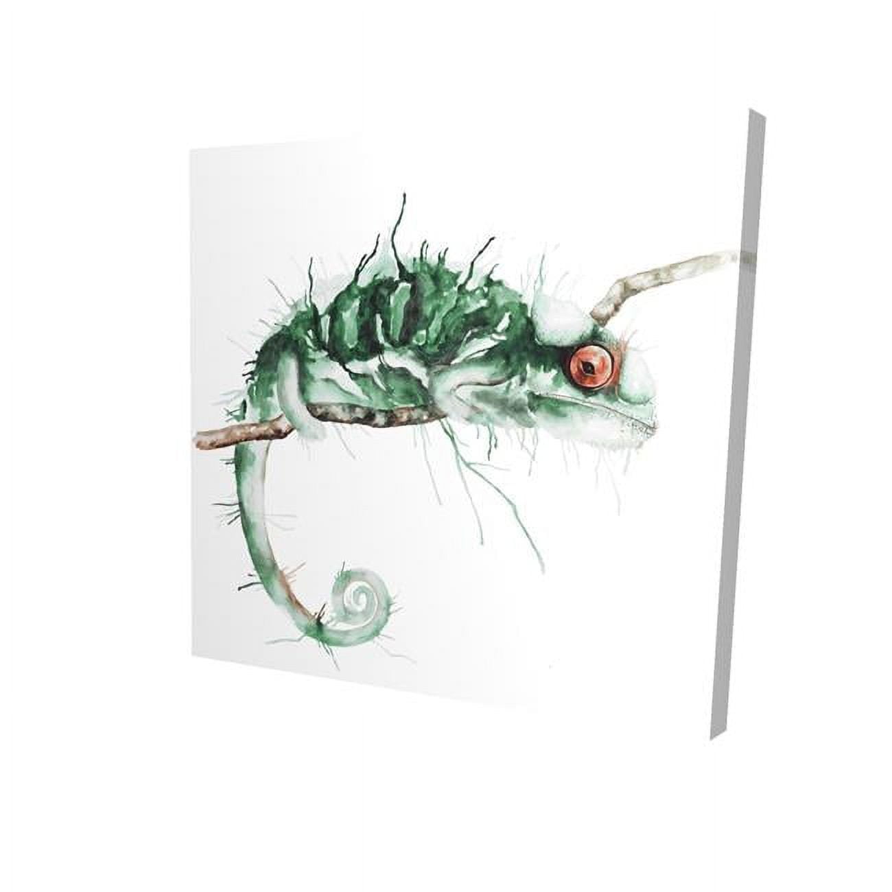 8 x 8 in. Chameleon on the Lookout-Print on Canvas