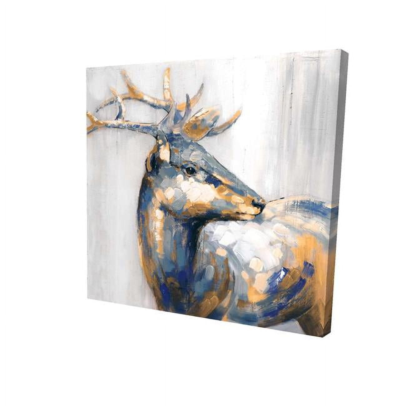 8 x 8 in. Golden Deer-Print on Canvas