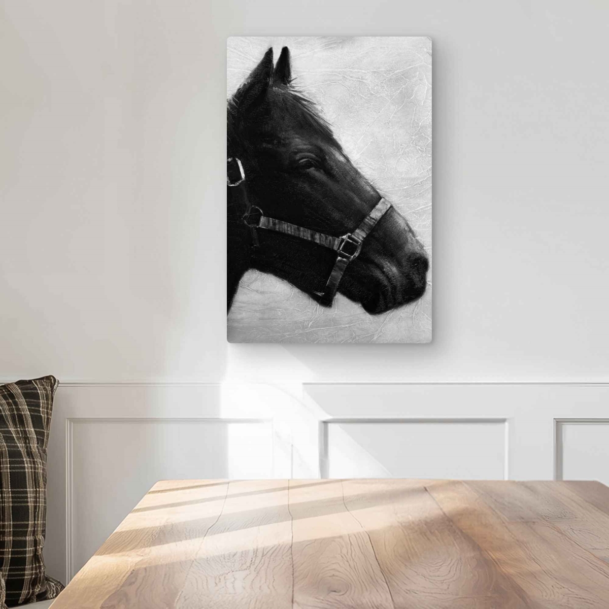C1MP1218F80XLC 12 x 18 in. Gallopin the Horse - Metal Print Wall Art for Home Decor - Animal Art