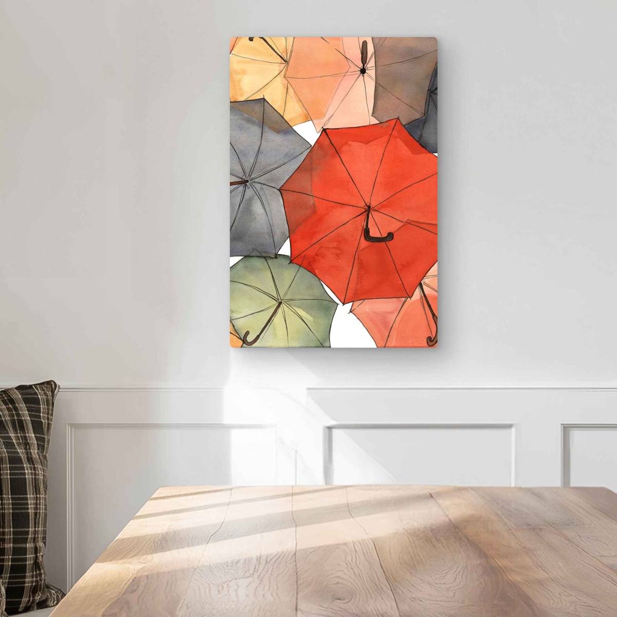 C1MP1218FCCJX3 12 x 18 in. The Umbrellas of Petit Champlain Wall Art - Metal Print
