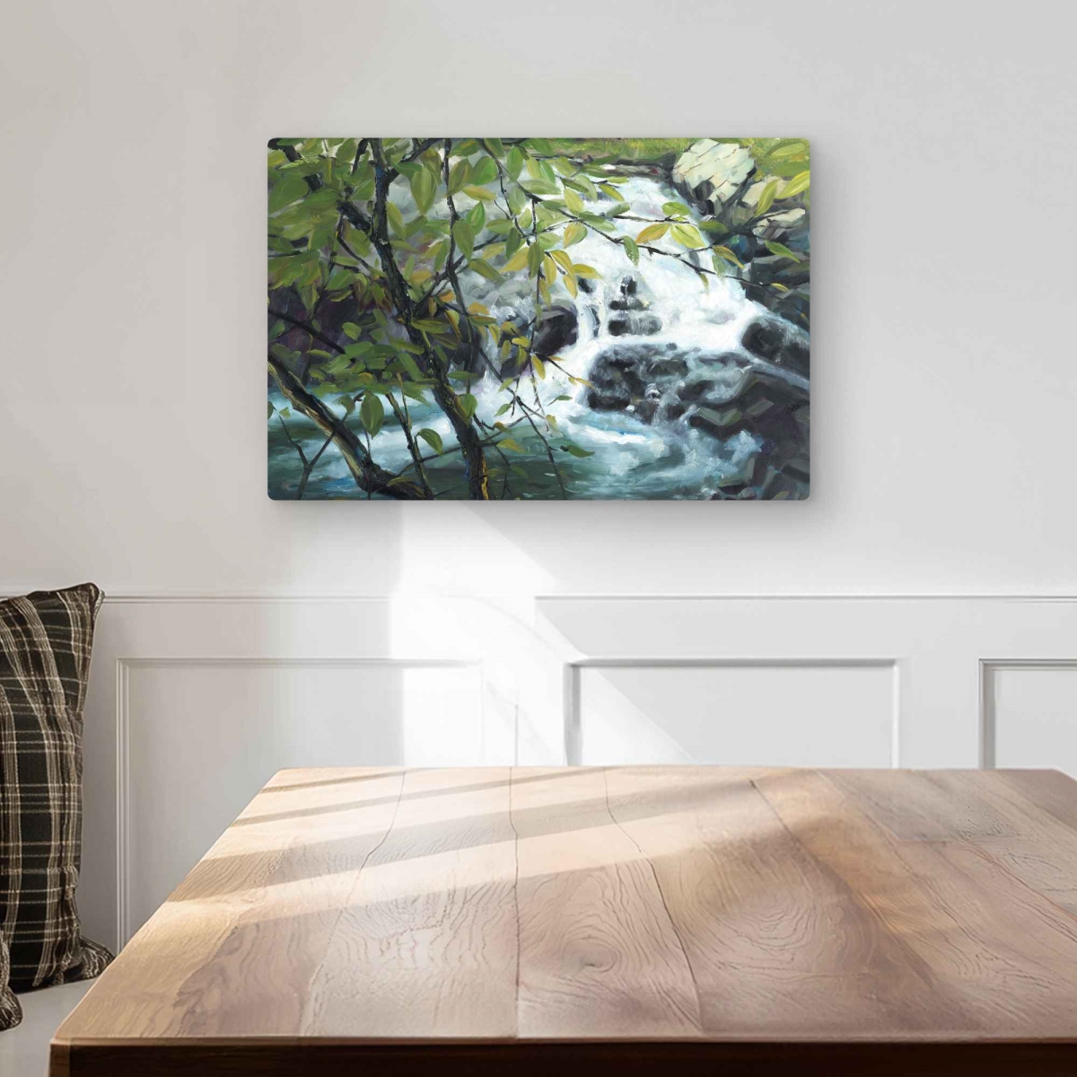 C1MP1218D8PSIZ 12 x 18 in. Peaceful Fall - Contemporary Metal-Print Wall Art for Home Decor