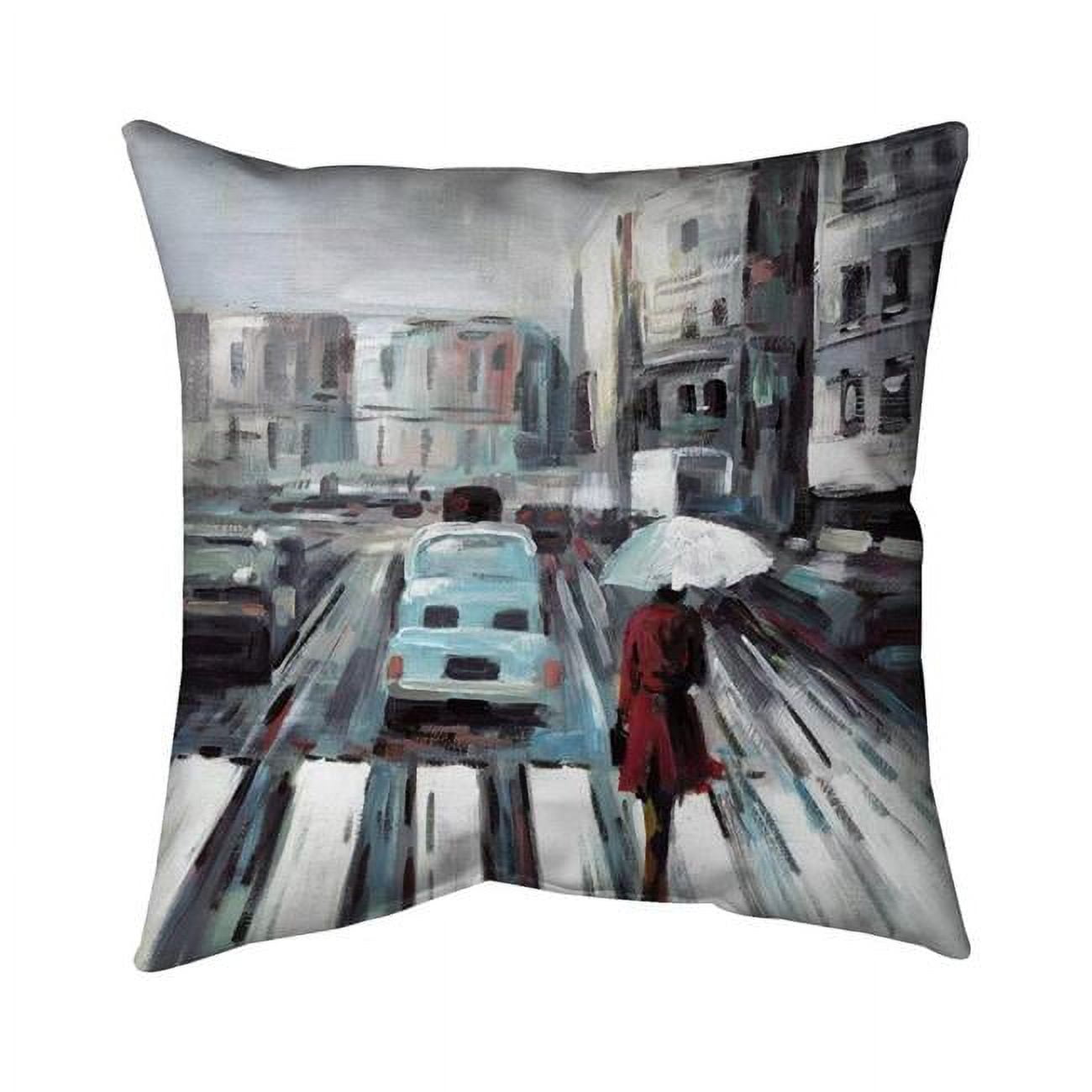 20 x 20 in. Abstract Pedestrian Crossing-Double Sided Print Indoor Pillow