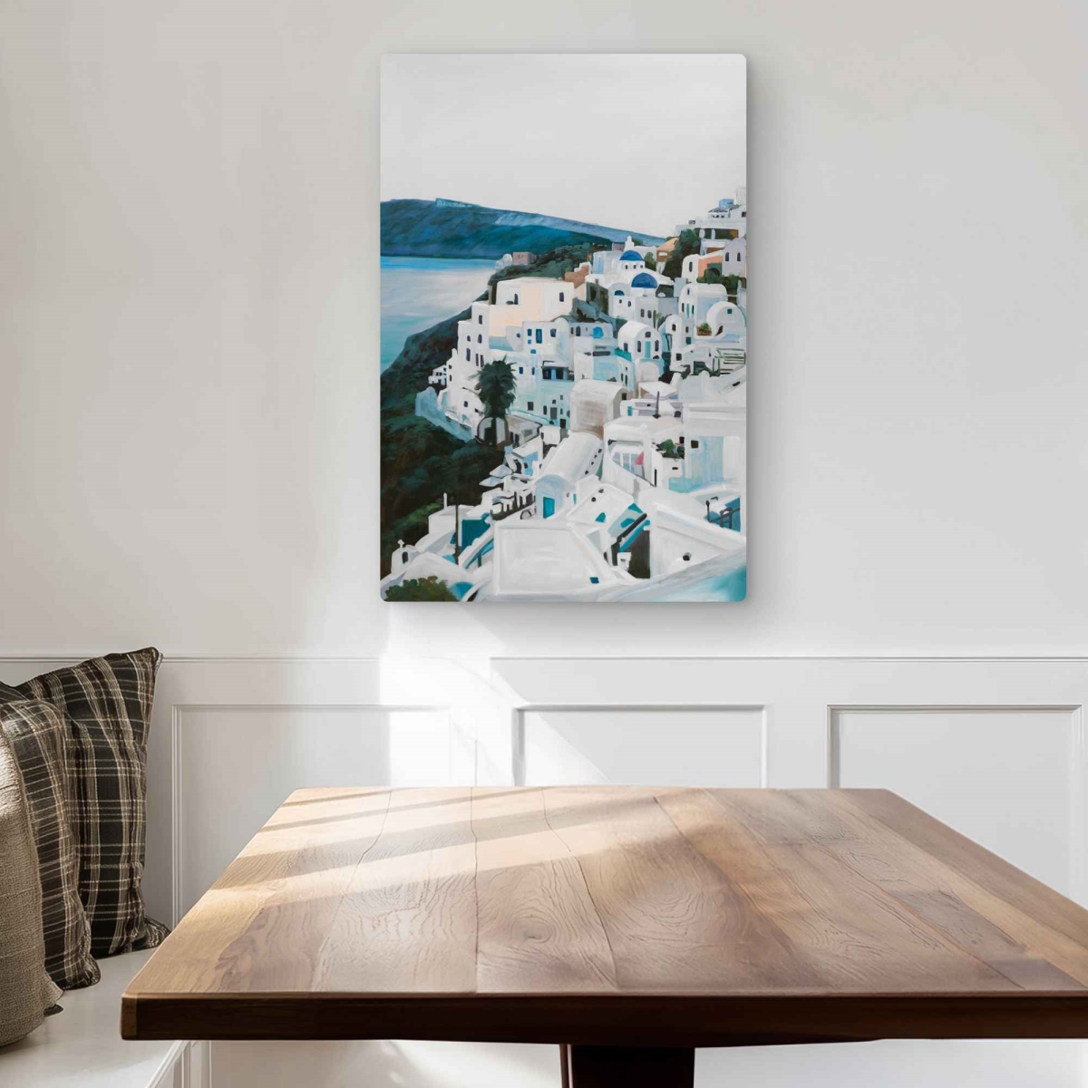 C1MP20301DYCFY 20 x 30 in. Travel In Greece - Cities Hyperrealist Metal Print Wall Art for Decor